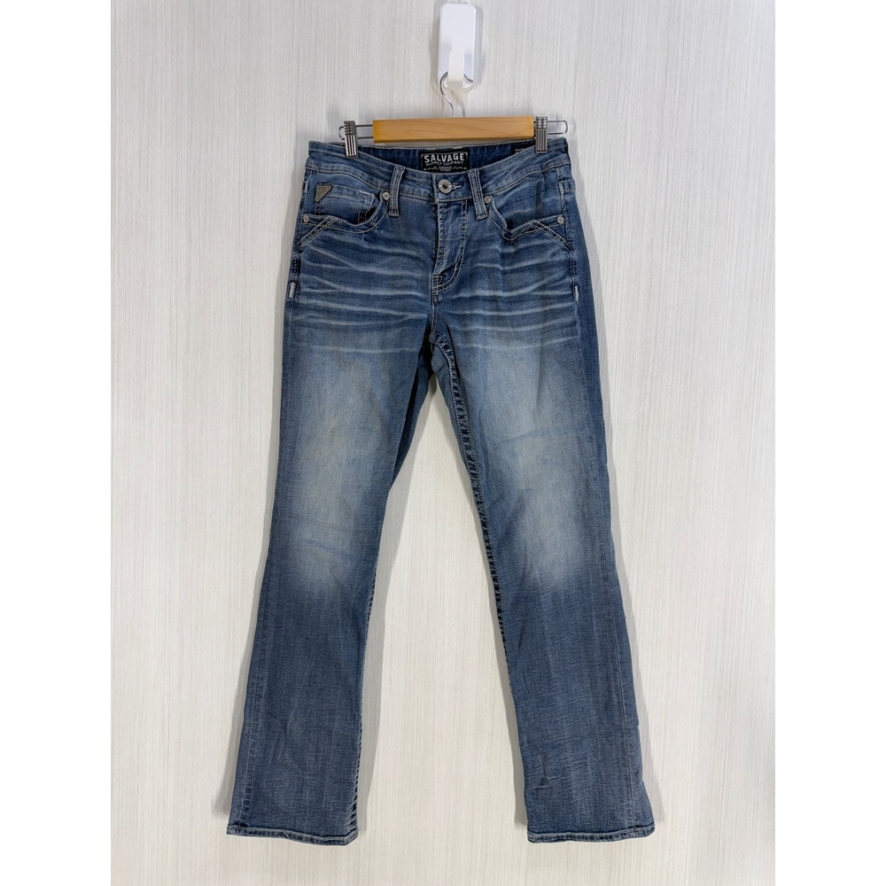 Salvage Supply Company Mayhem Bootcut Jeans Mens 30x34 Blue Regular Fit Denim
